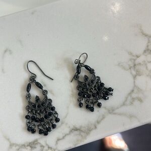 Black Chandelier earrings